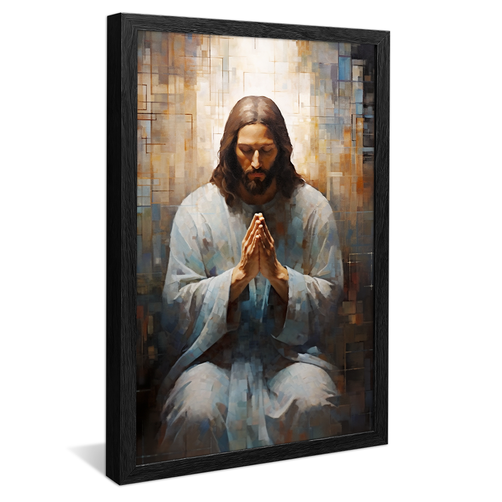 Jesus Praying Painting V701 Canvas