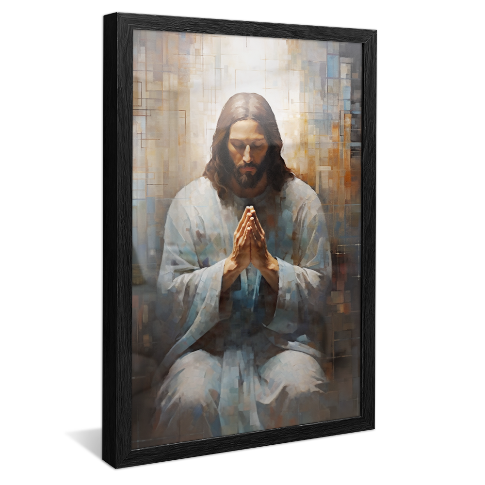 Jesus Praying Painting V701 Canvas