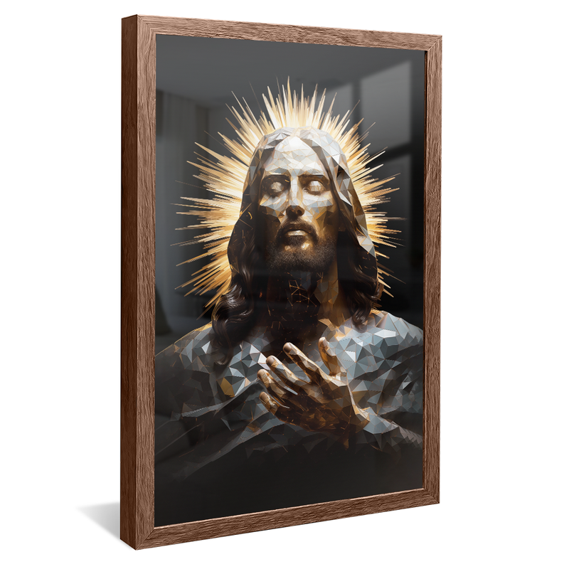 Jesus in Vitral V867 Canvas