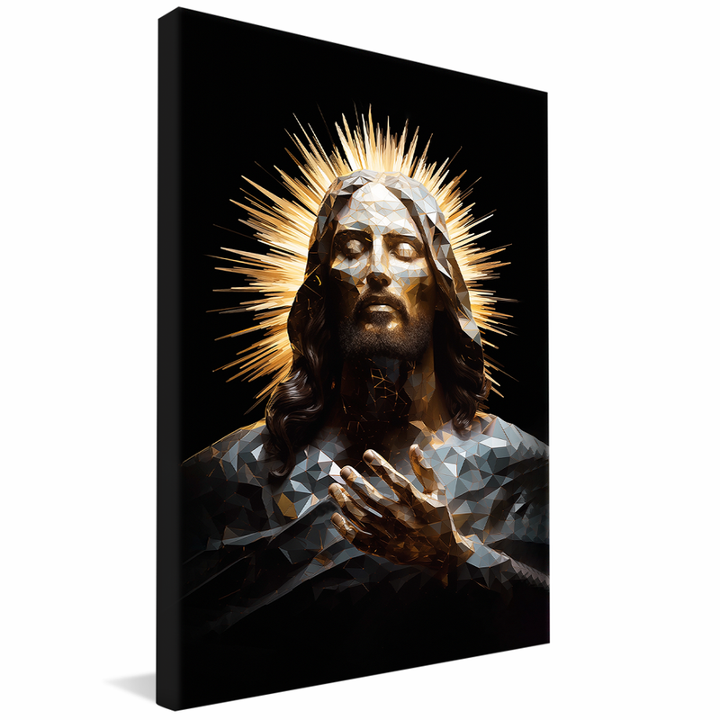 Jesus in Vitral V867 Canvas