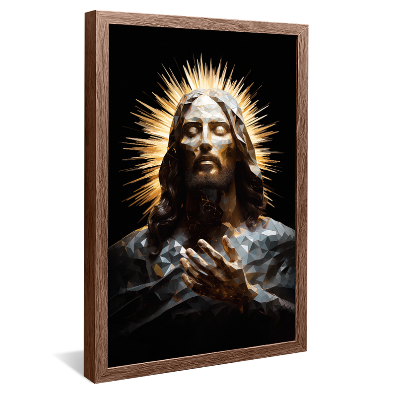 Jesus in Vitral V867 Canvas
