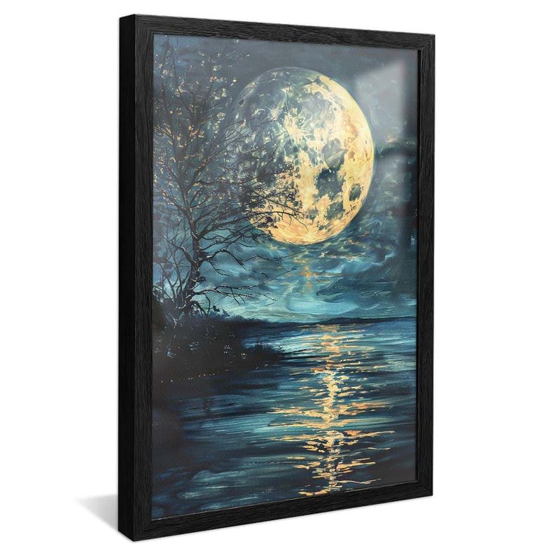 Lake and Moon V1771 Canvas
