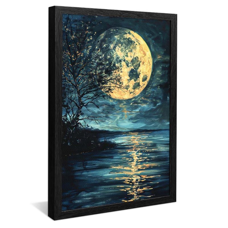 Lake and Moon V1771 Canvas
