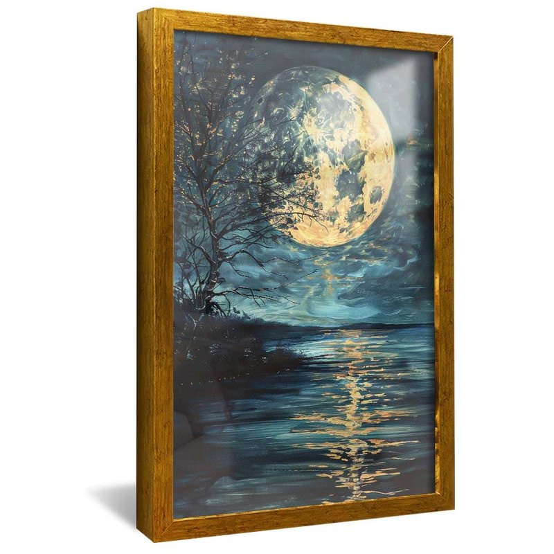 Lake and Moon V1771 Canvas