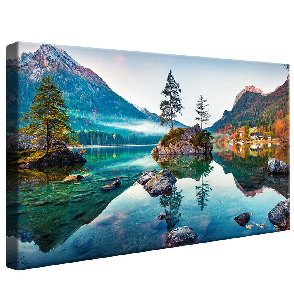 Lake in the Alps V883 Canvas