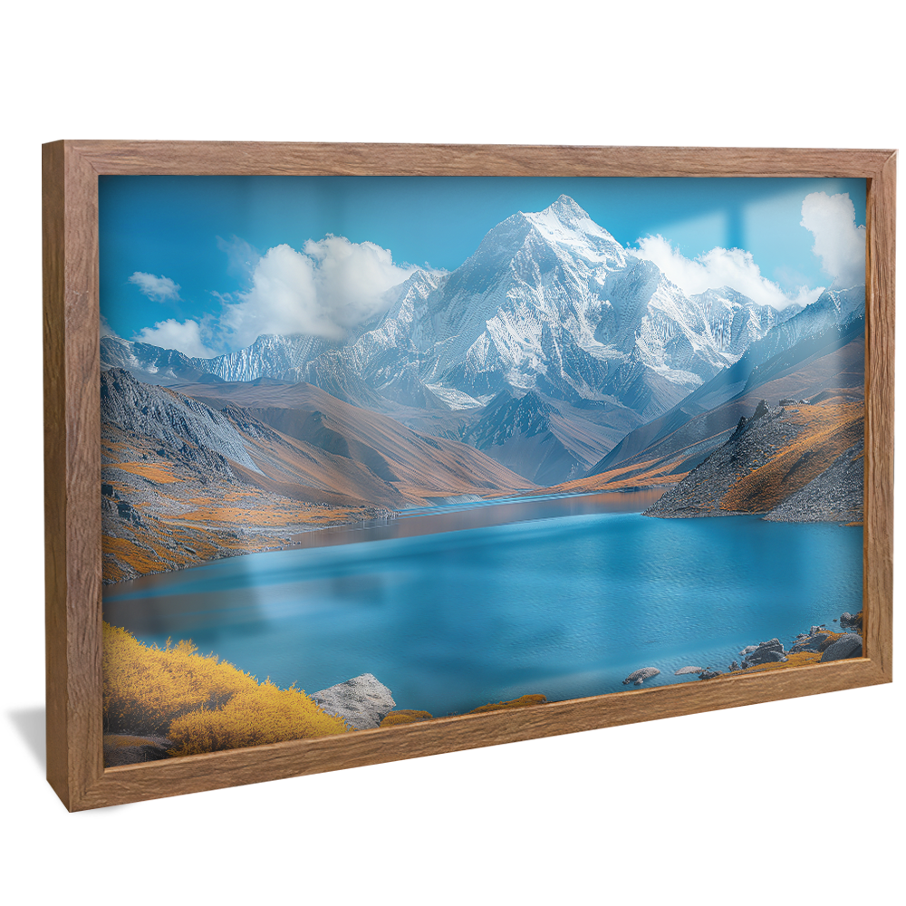 Landscape Lake and Icy Mountain V1202 Canvas