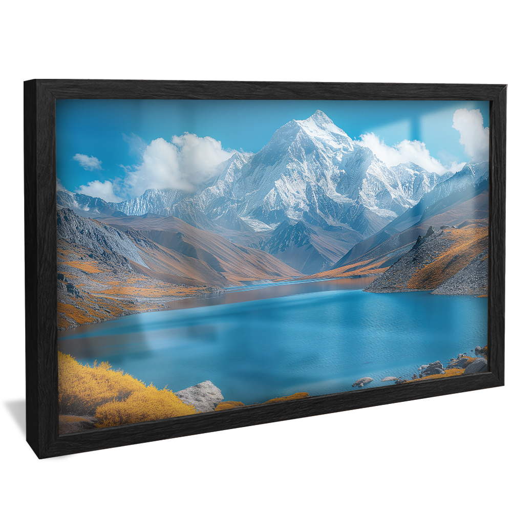 Landscape Lake and Icy Mountain V1202 Canvas