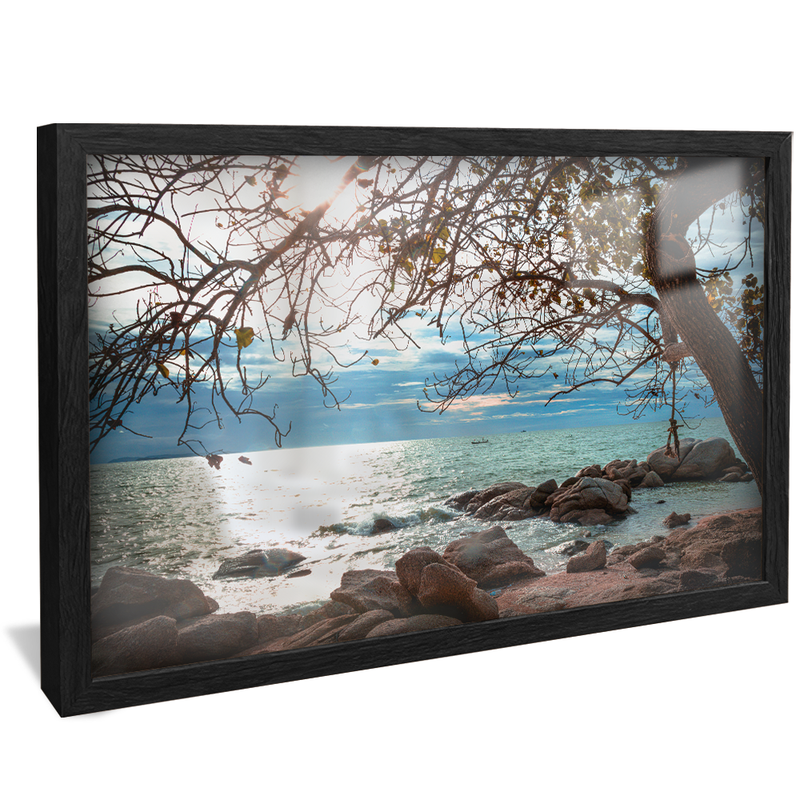 Landscape Tree and Beach V1184 Canvas