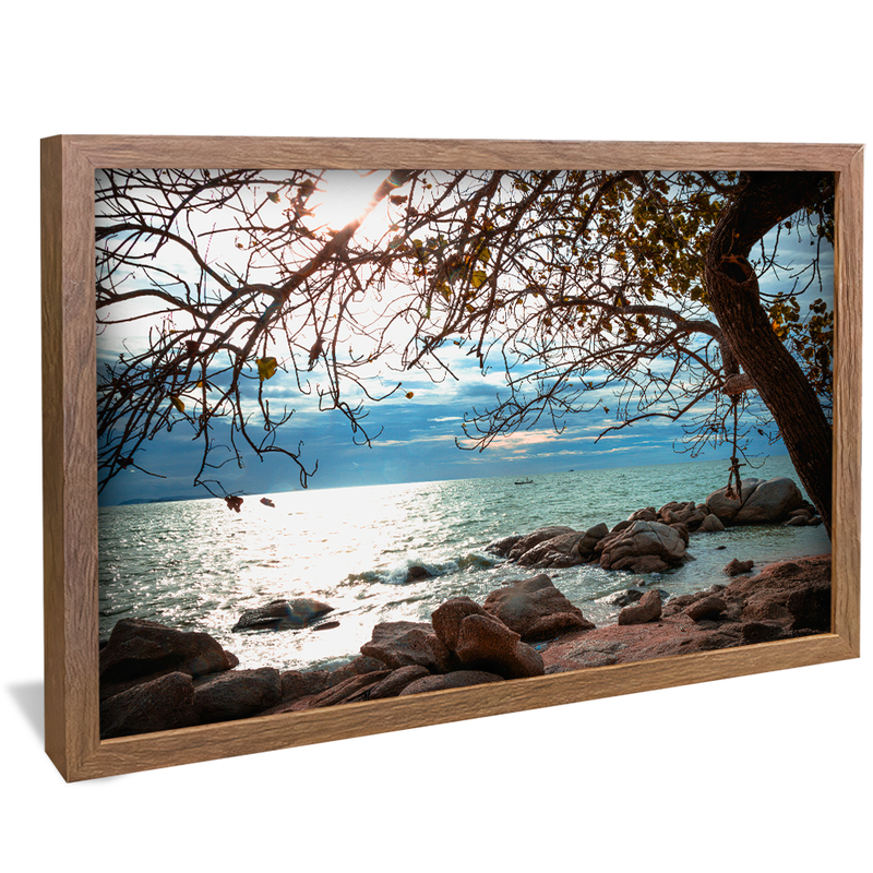 Landscape Tree and Beach V1184 Canvas