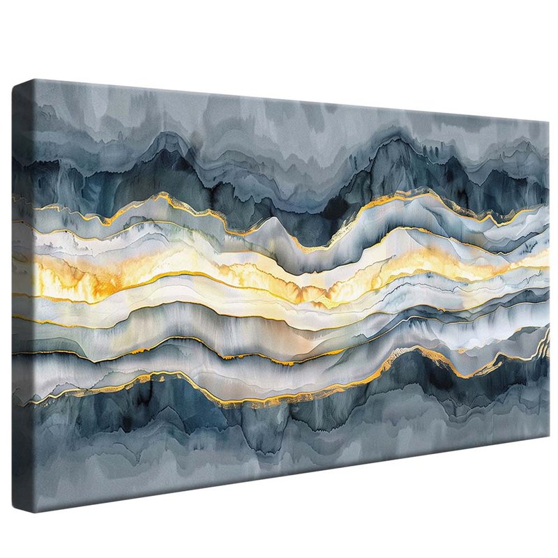 Layers and Gold V1905 Canvas