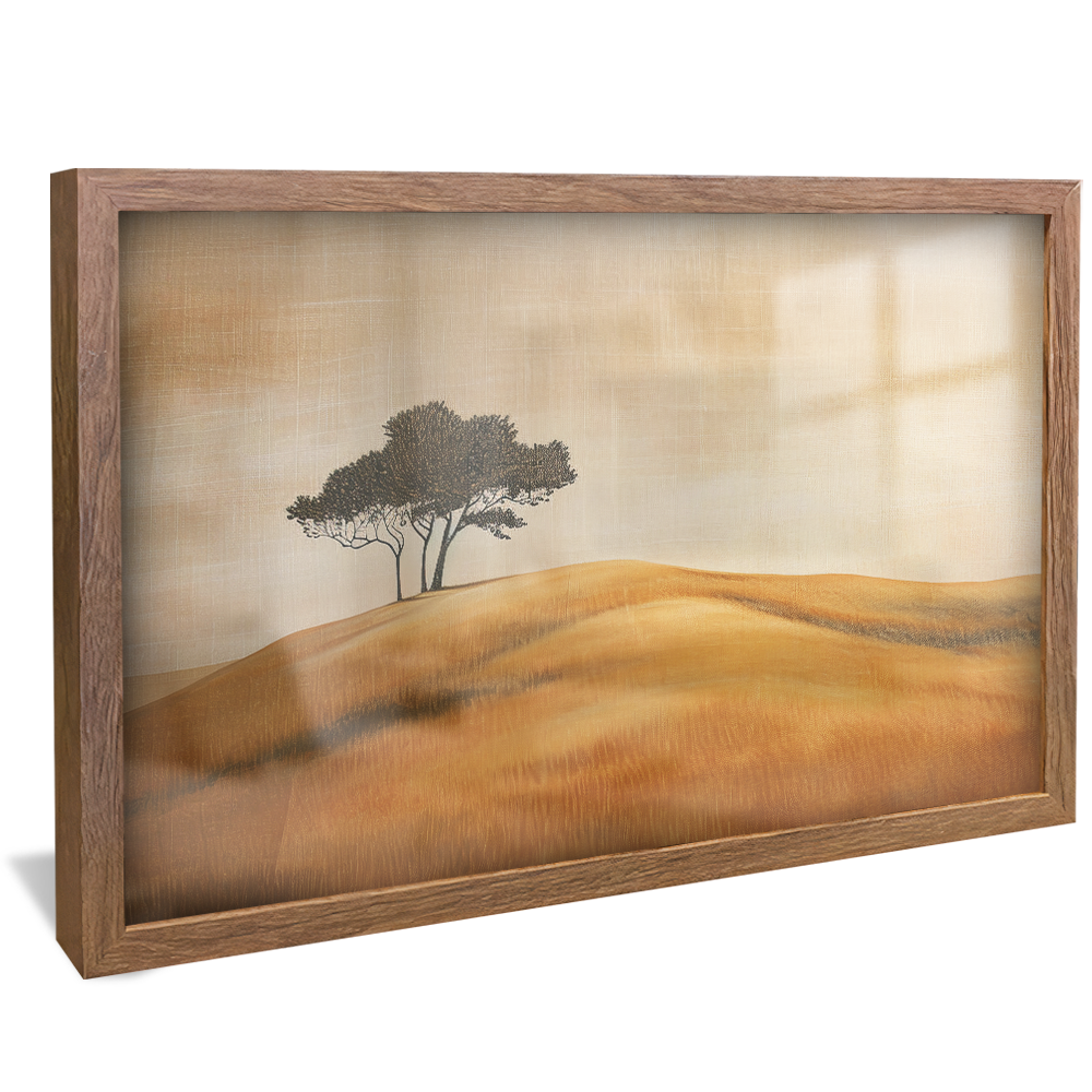 Linen Field and Tree V1217 Canvas