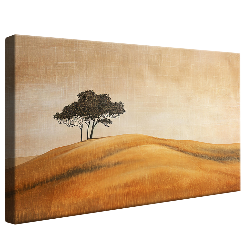 Linen Field and Tree V1217 Canvas