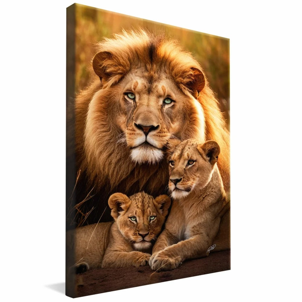 Lion Family Canvas V1394