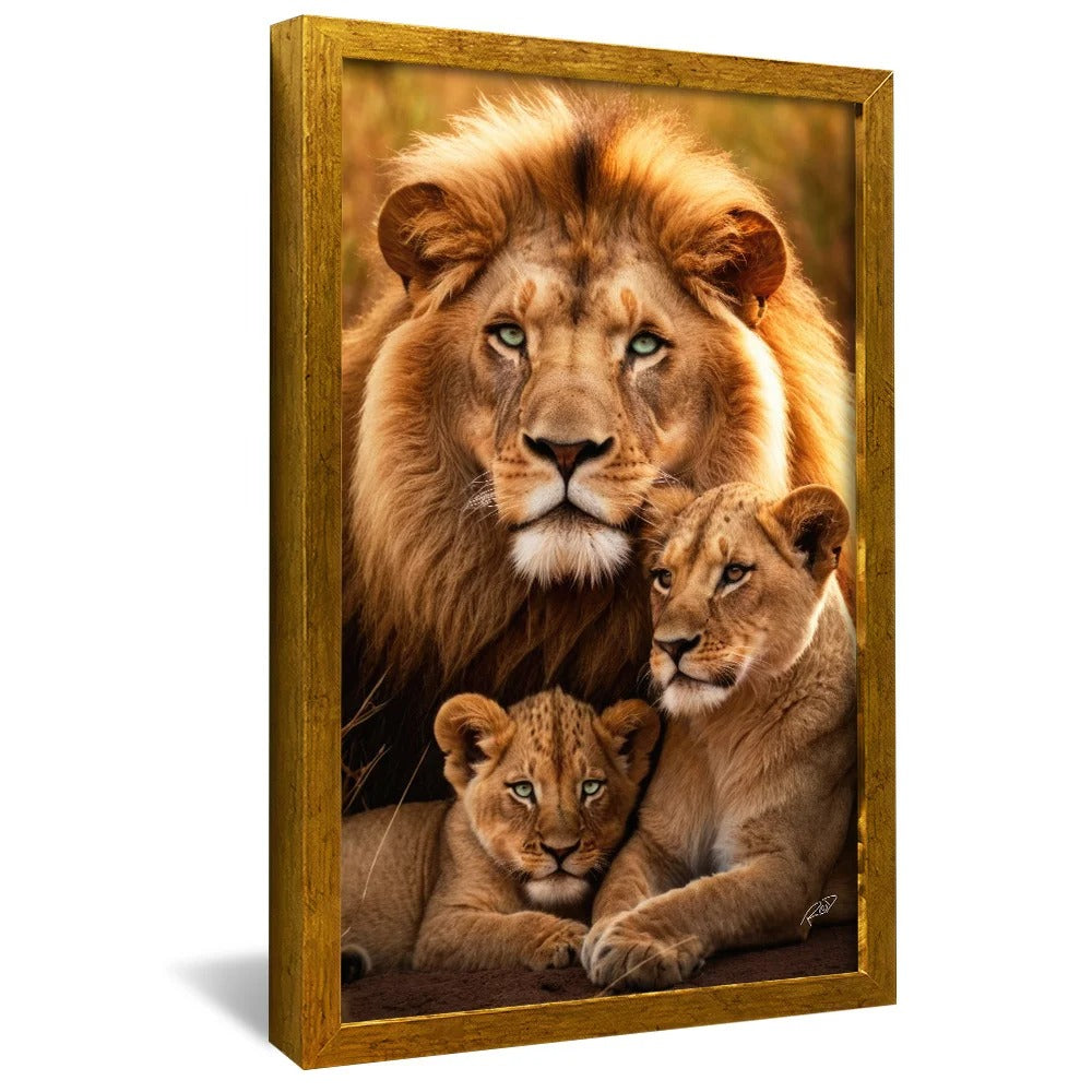 Lion Family Canvas V1394
