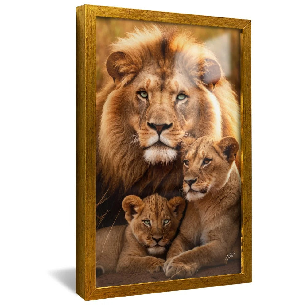 Lion Family Canvas V1394