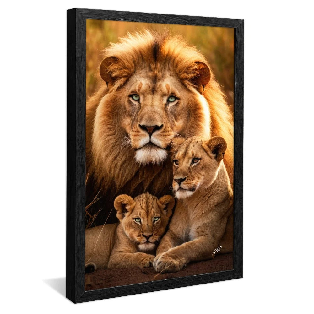 Lion Family Canvas V1394