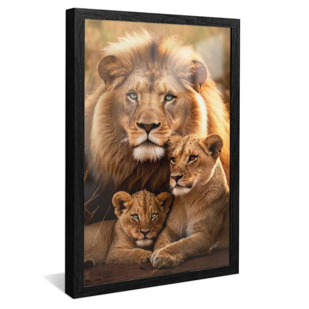 Lion Family Canvas V1394
