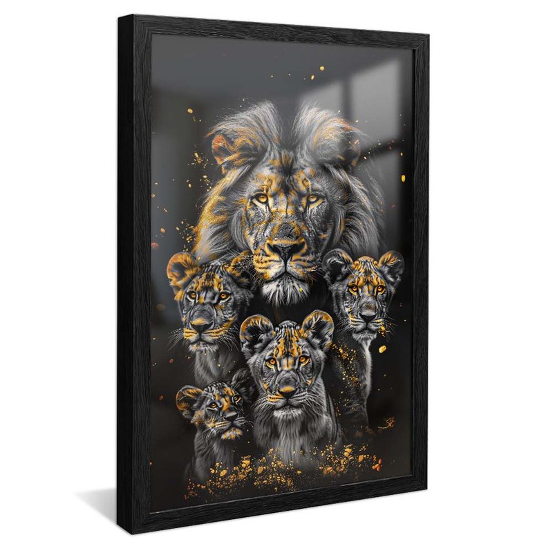 Lions and Gold V1992 Canvas
