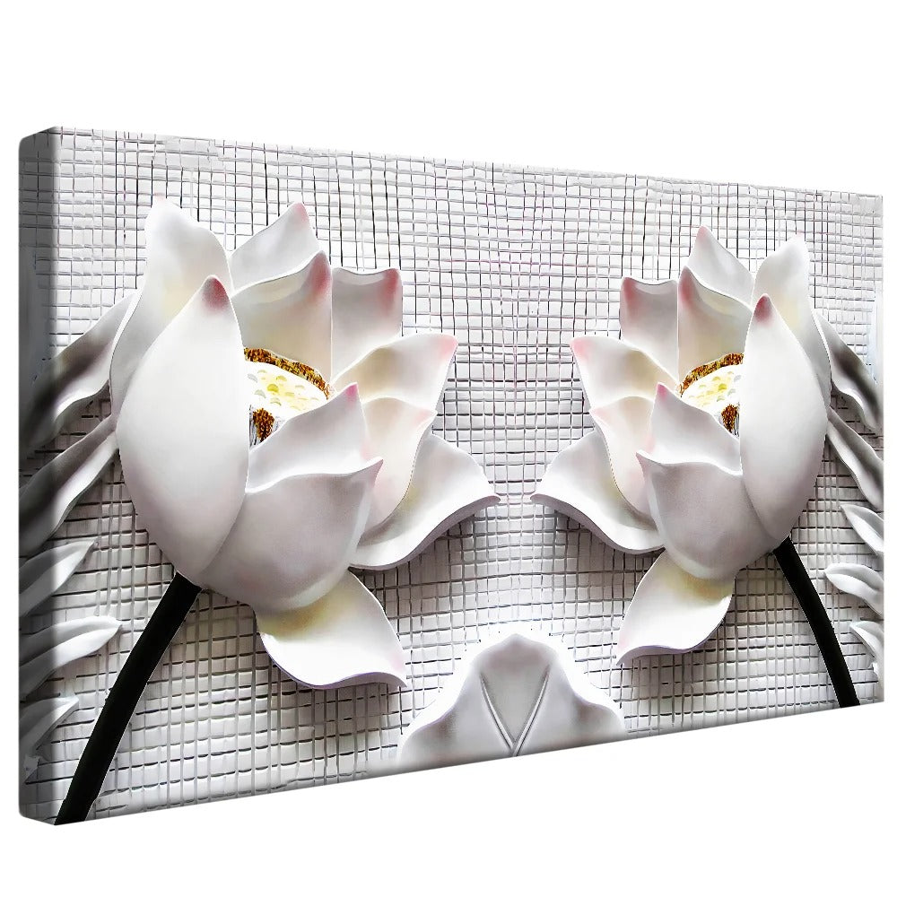 Luxury 3D Flower Canvas