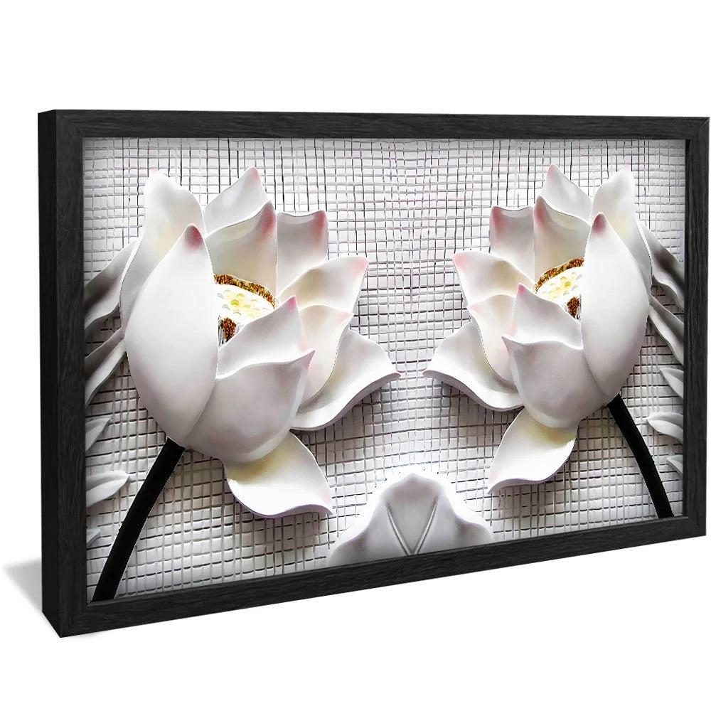 Luxury 3D Flower Canvas
