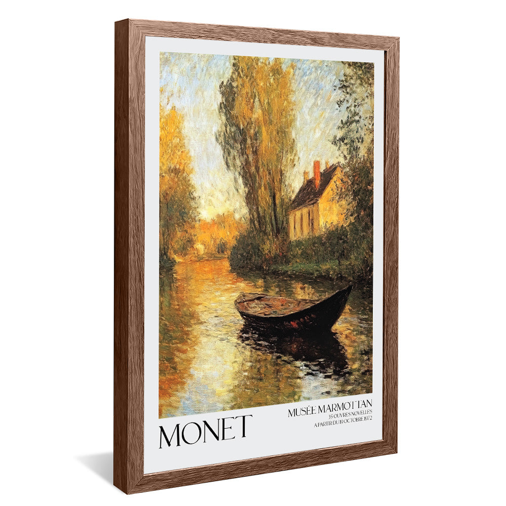 Claude Monet Cottage by the River V450 Canvas
