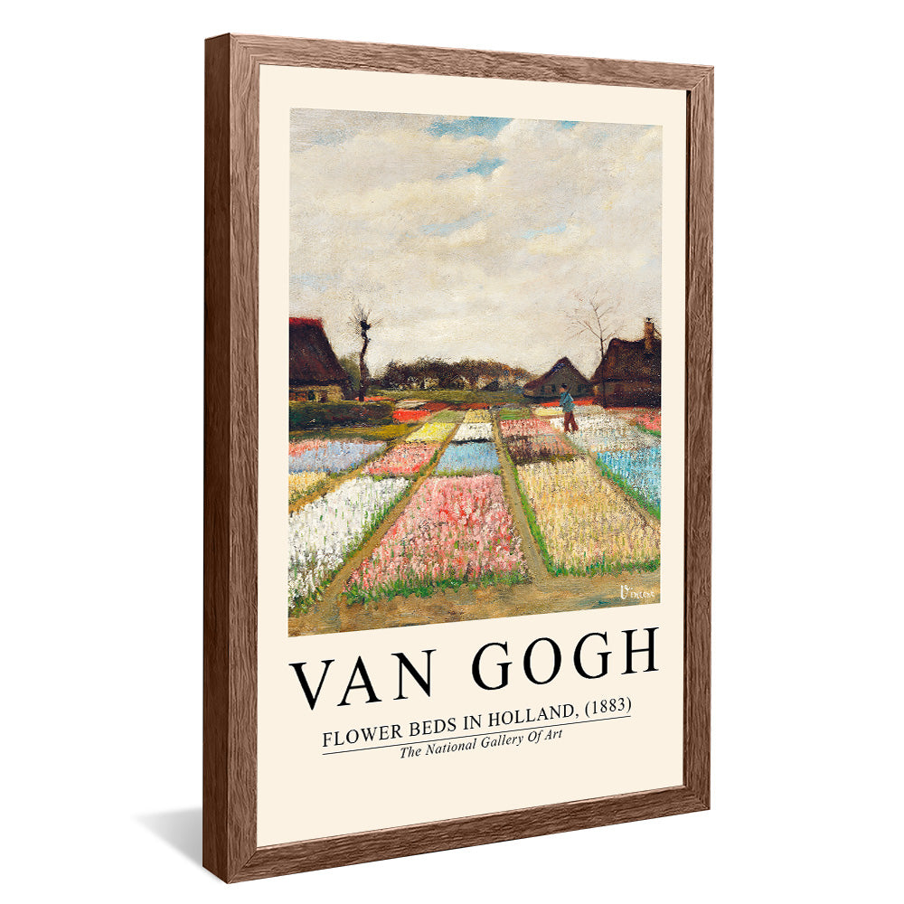 Van Gogh Flowers beds in Holland V2398 Canvas