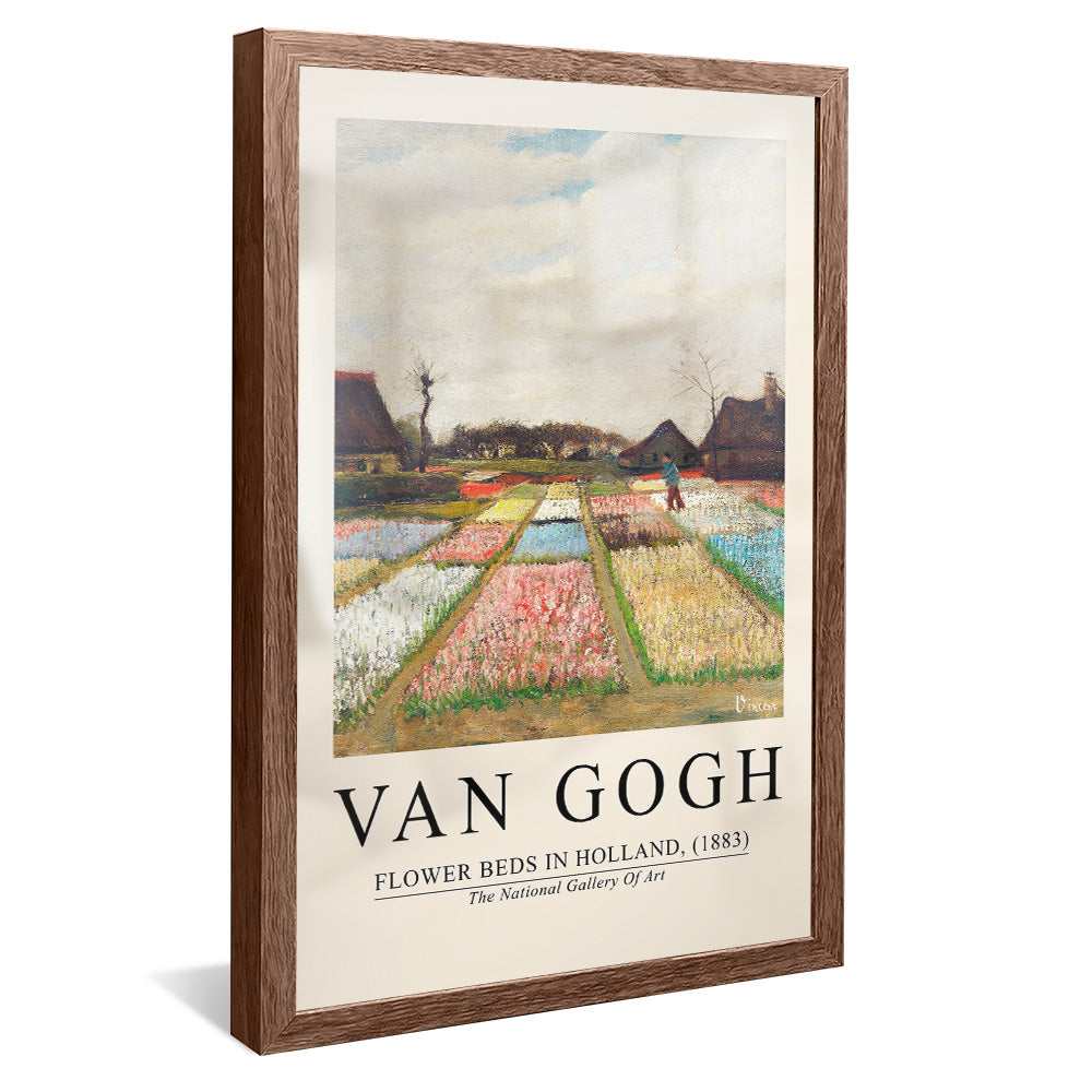 Van Gogh Flowers beds in Holland V2398 Canvas