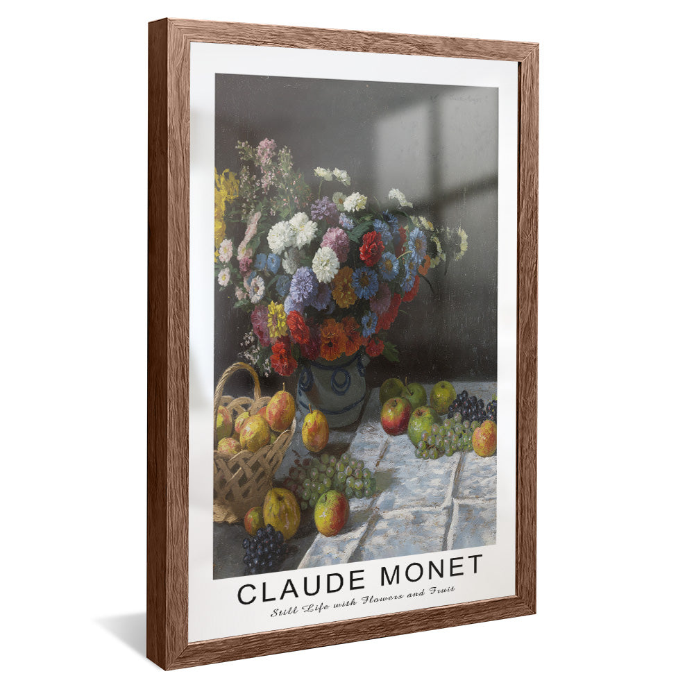 Claude Monet Still Life with Flowers and Fruit V2464 Canvas
