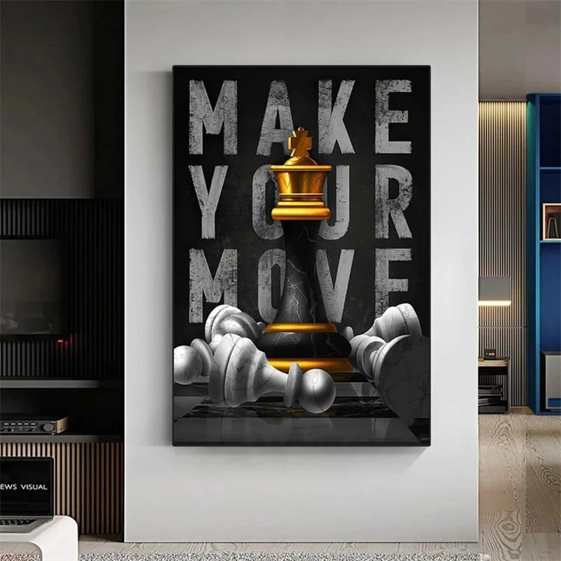 Make Your Move Lips Canvas