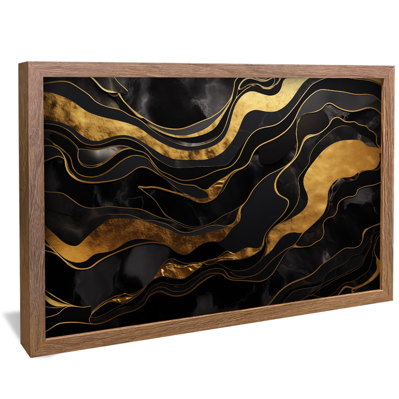 Marble Golden Lines V809 Canvas