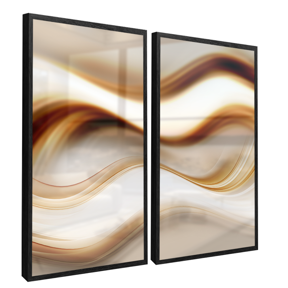 Minimalist Abstract V99 Set of 2 Canvas