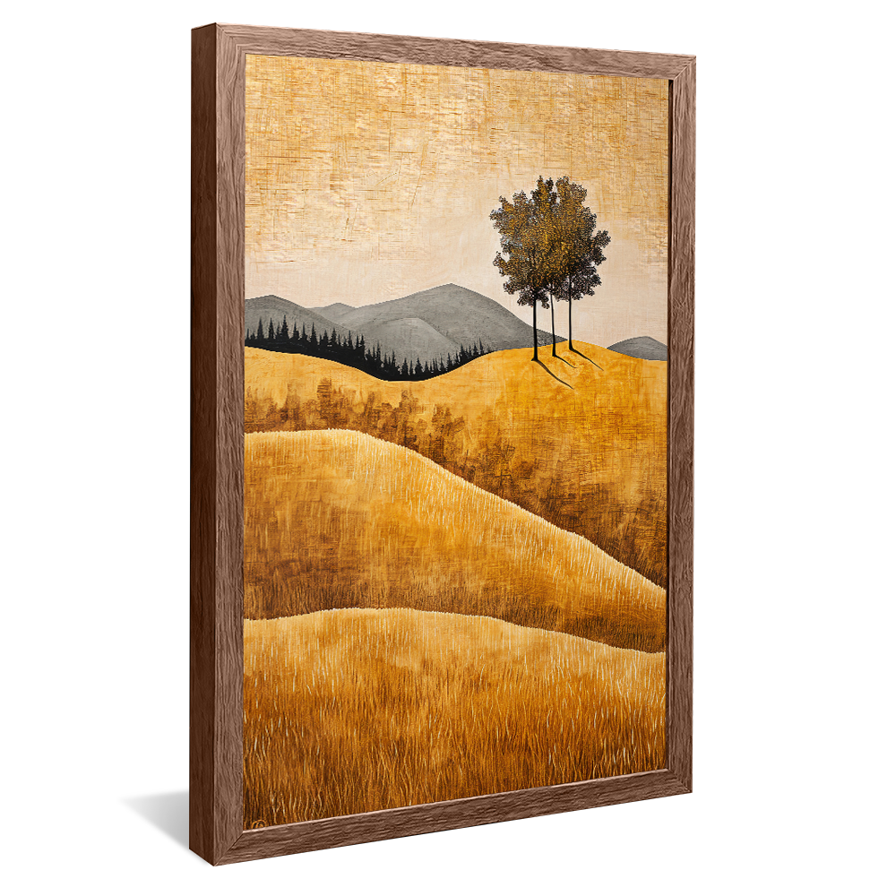Minimalist Linen Fields V1210 Canvas