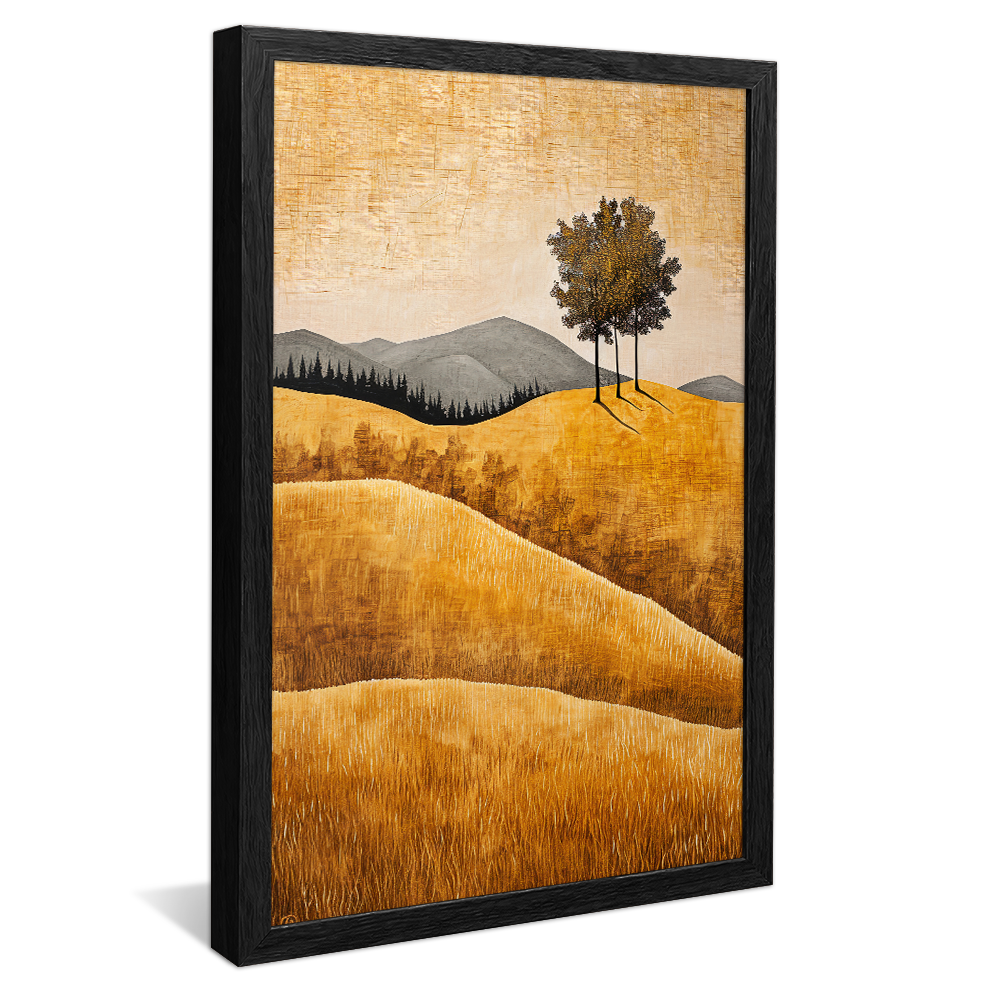 Minimalist Linen Fields V1210 Canvas