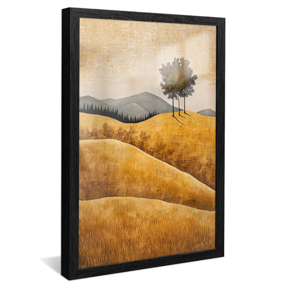Minimalist Linen Fields V1210 Canvas