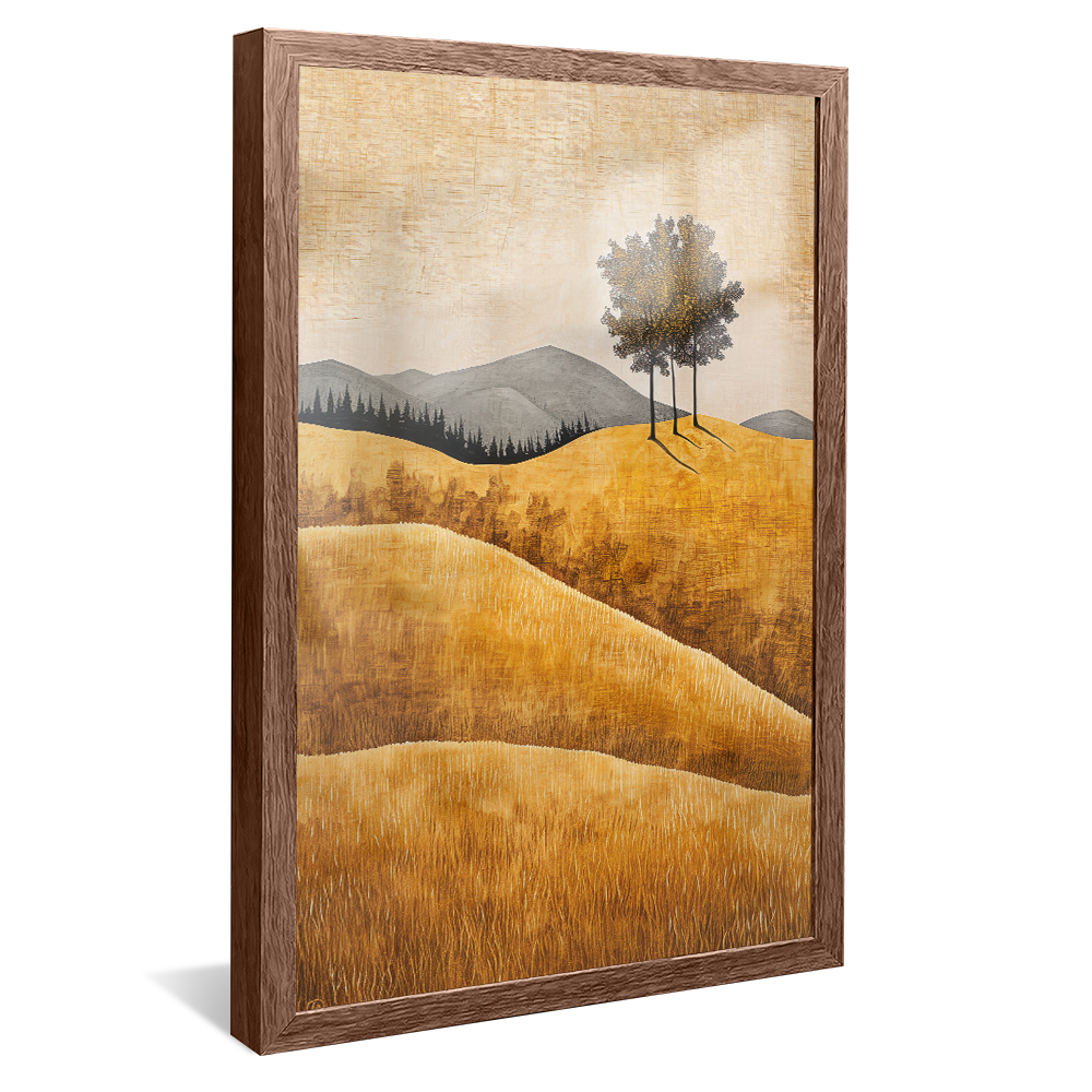 Minimalist Linen Fields V1210 Canvas