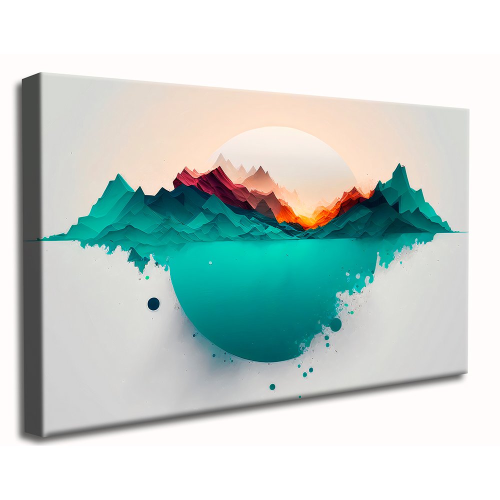 Minimalist Waves Abstract Canvas