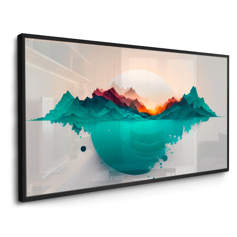 Minimalist Waves Abstract Canvas