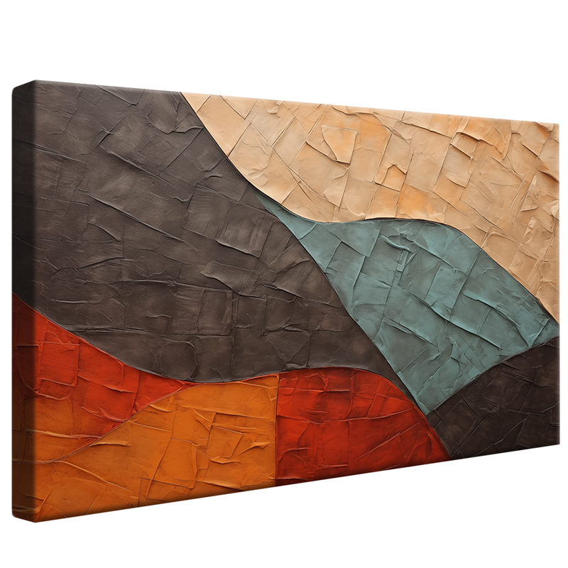 Mosaic Panel in Ink V1006 Canvas