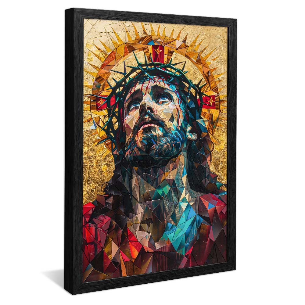 Mosaic Portrait of Jesus Christ Canvas
