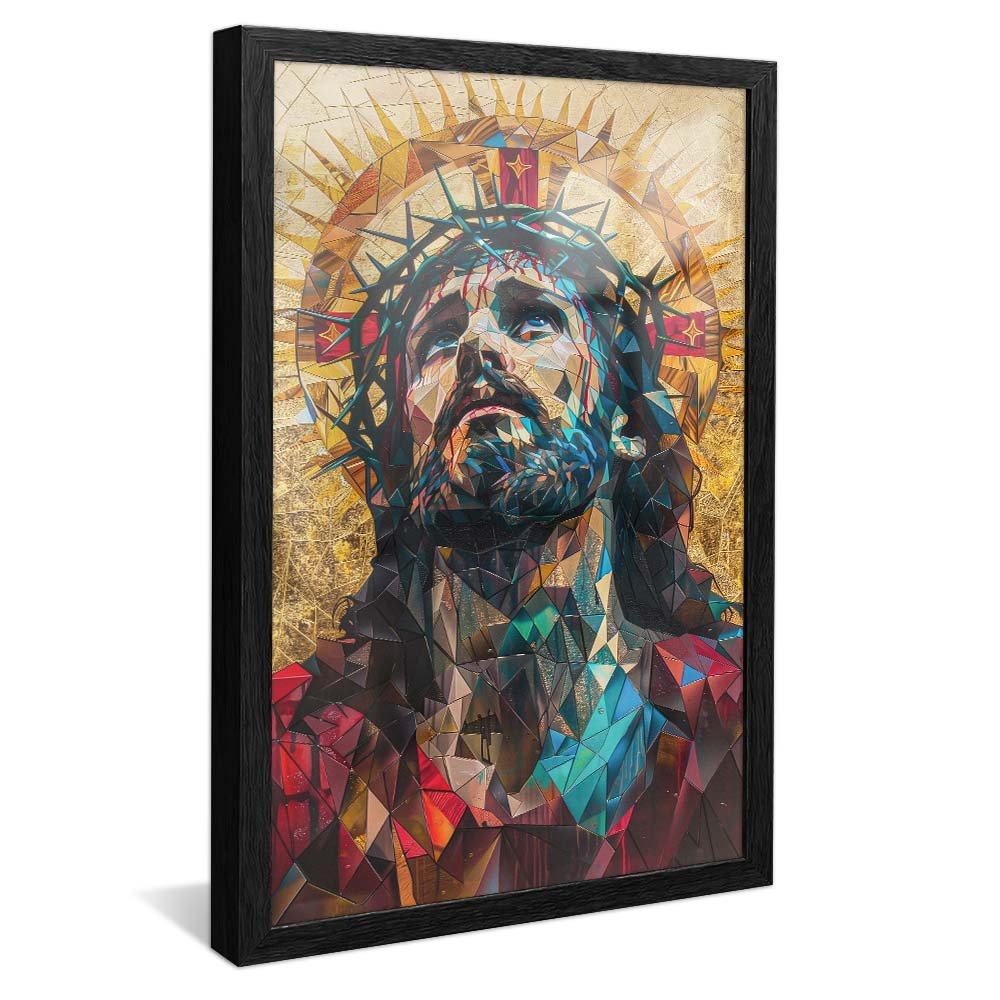 Mosaic Portrait of Jesus Christ Canvas