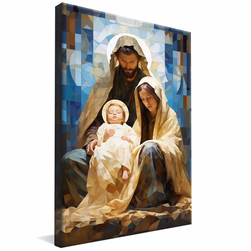 Mosaic of Sacred Family V797 Canvas