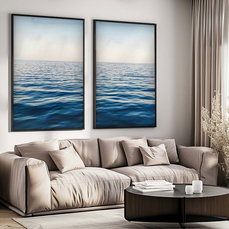 Duo Boat And Beach Canvas V1645
