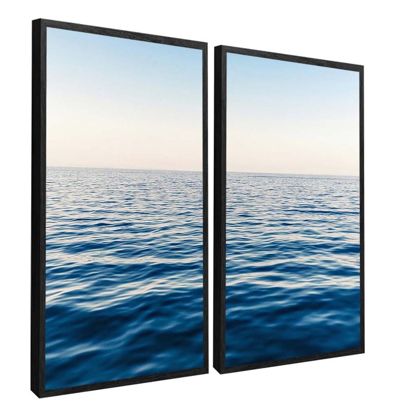 Duo Boat And Beach Canvas V1645