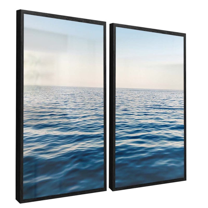 Duo Boat And Beach Canvas V1645