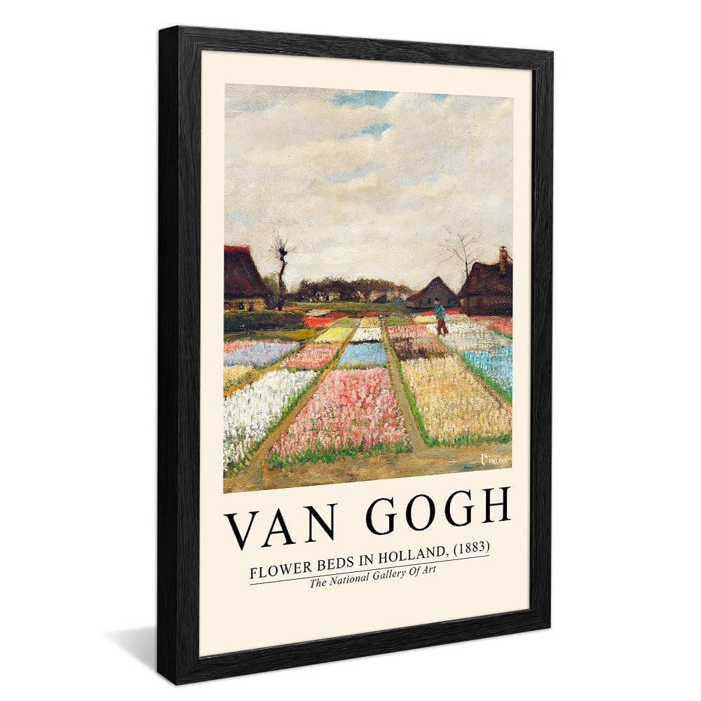Van Gogh Flowers beds in Holland V2398 Canvas