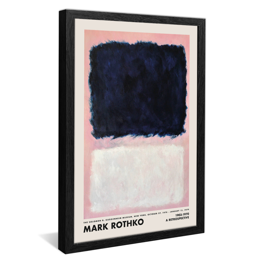 Mark Rothko Black on Pink and White V2428 Canvas