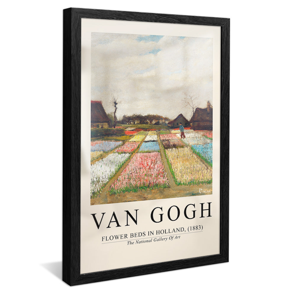 Van Gogh Flowers beds in Holland V2398 Canvas