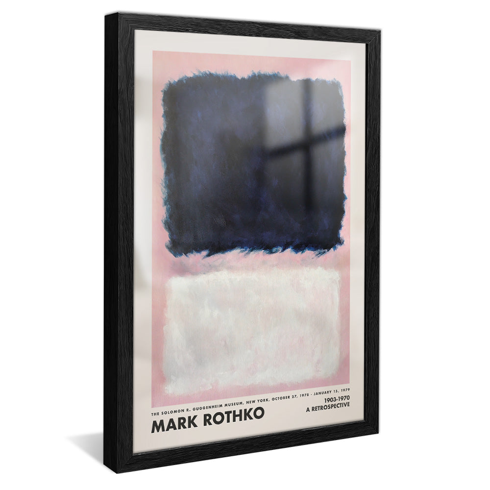 Mark Rothko Black on Pink and White V2428 Canvas