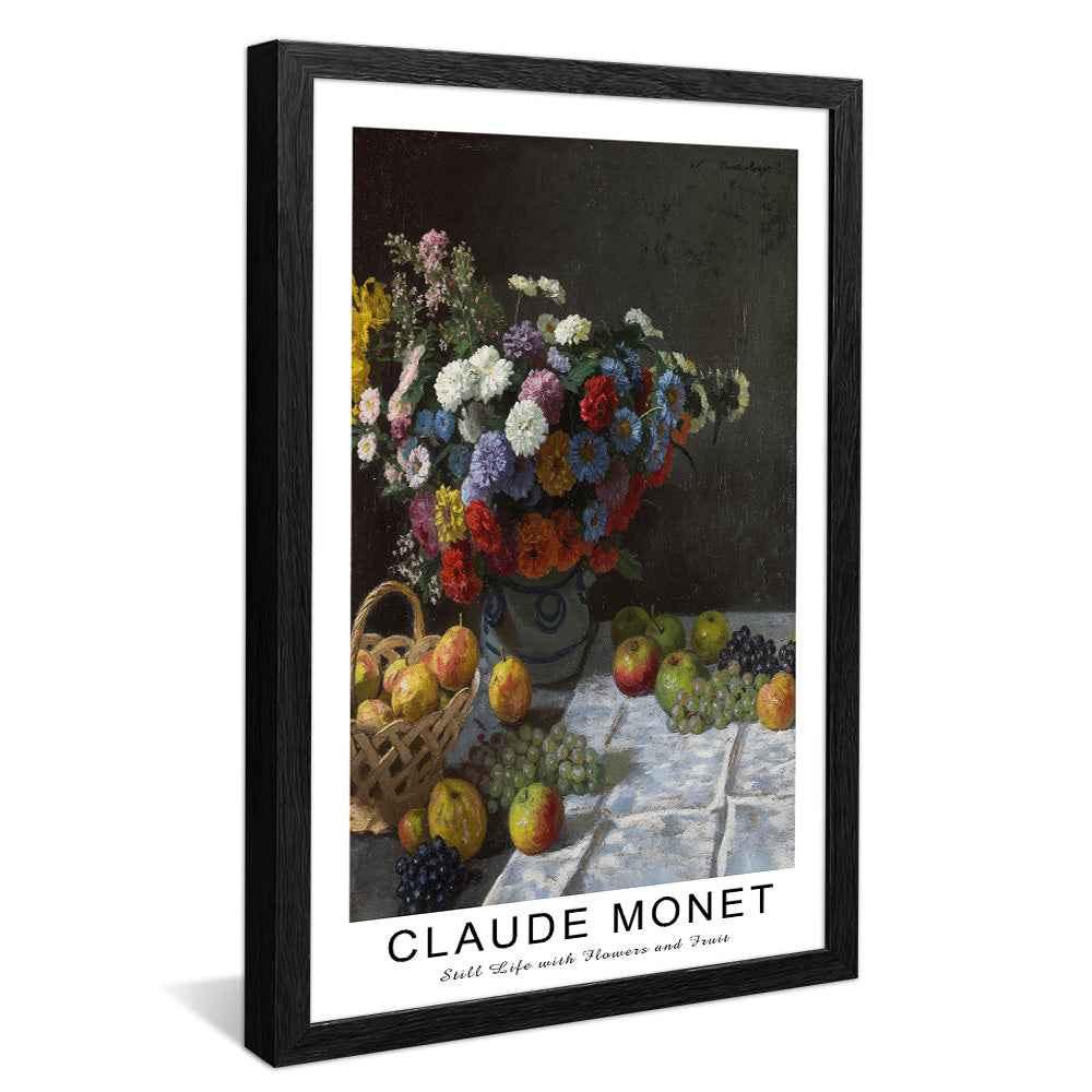 Claude Monet Still Life with Flowers and Fruit V2464 Canvas