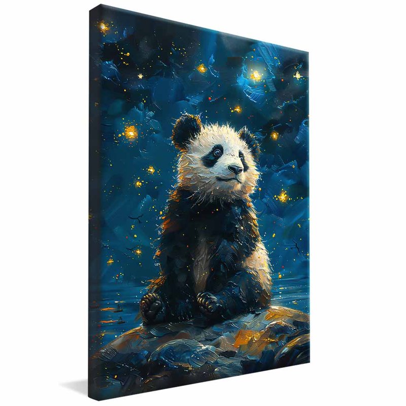Panda in the Starry Sky V1605 Canvas